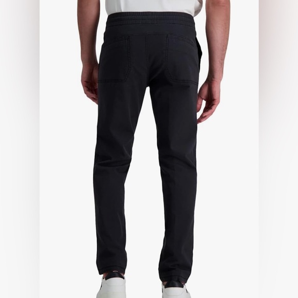 Haggar The Active Series Slim/Straight Fit Flat Front Pants Black Men Size 42x30 - Picture 3 of 12